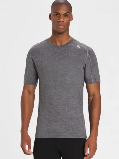 Discount Rewoolution HERO - t-shirt in merino jersey 140 gr per uomo in colore grigio