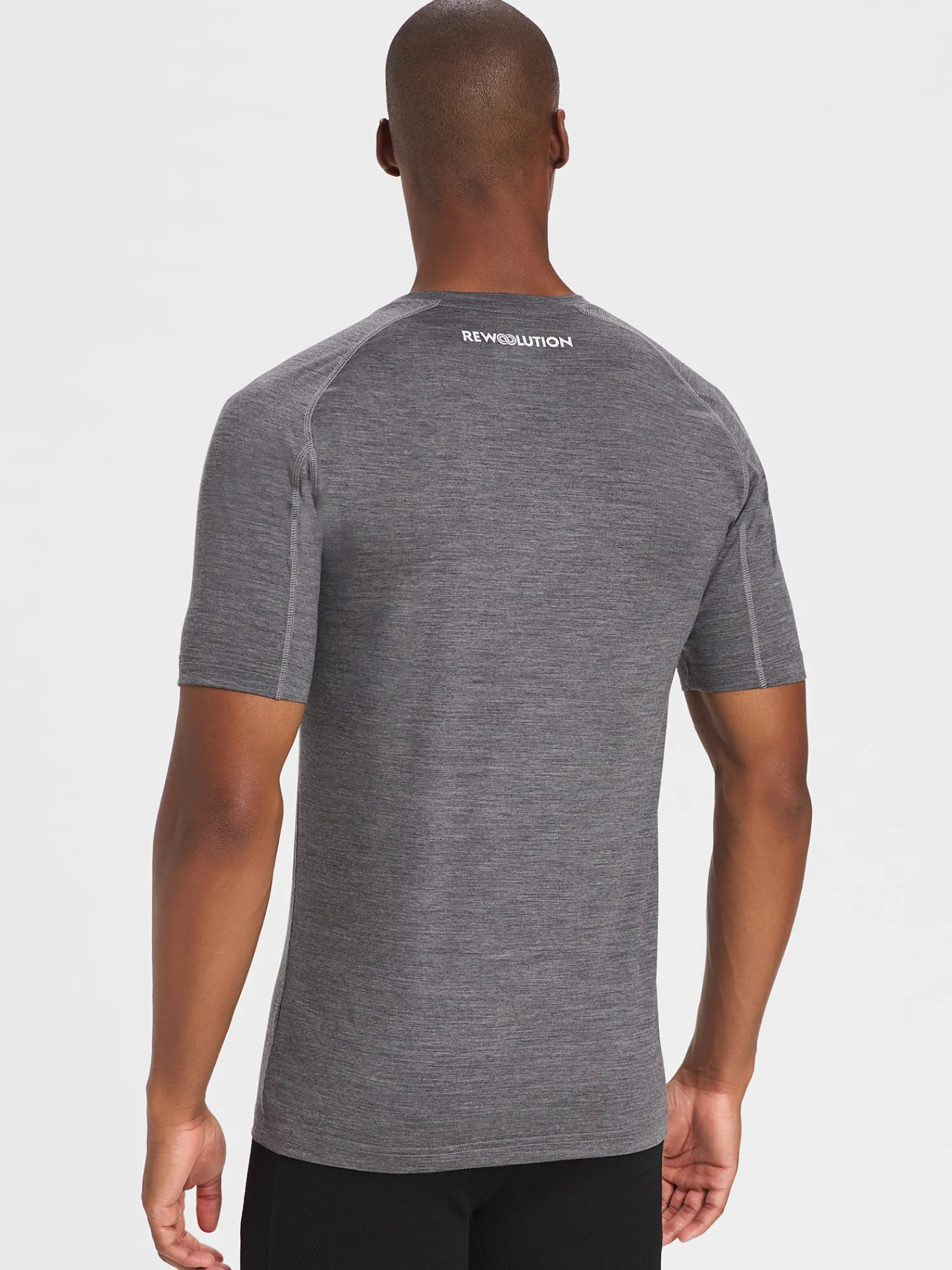 Discount Rewoolution HERO - t-shirt in merino jersey 140 gr per uomo in colore grigio