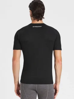 Hot Rewoolution HERO - t-shirt in merino jersey 140 gr per uomo in colore nero