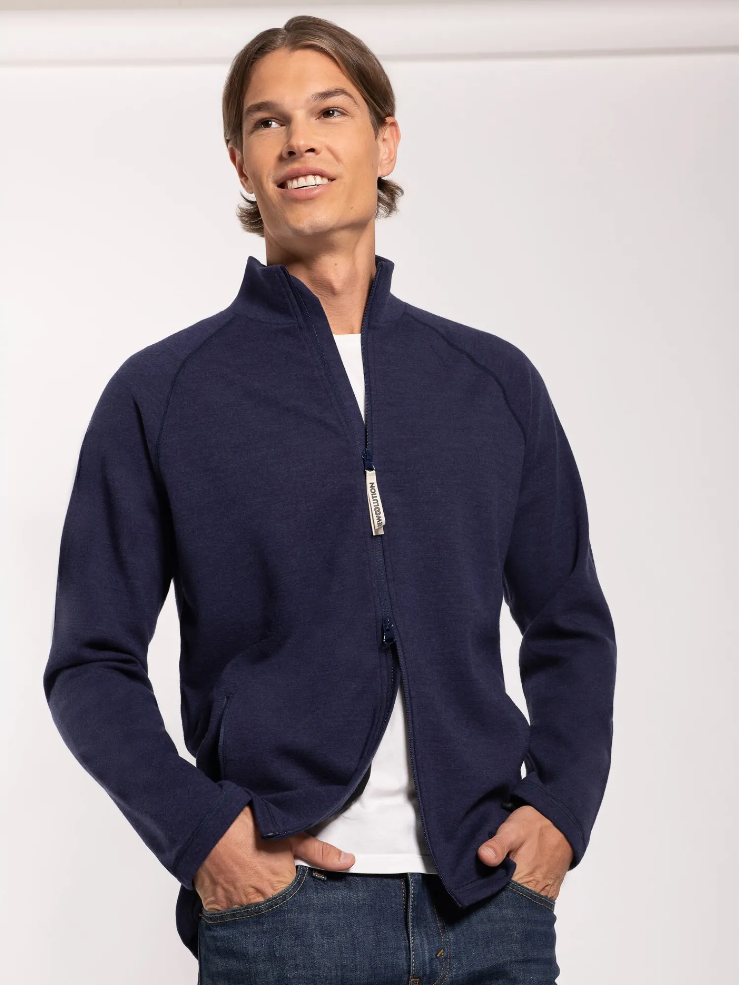 Hot Rewoolution HICKS - felpa 280 gr per uomo in colore blu