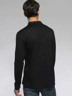 Hot Rewoolution INDY - polo in merino jersey 190 gr per uomo in colore nero