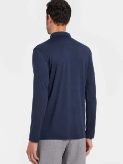 New Rewoolution INDY - polo in merino jersey 190 gr per uomo in colore blu