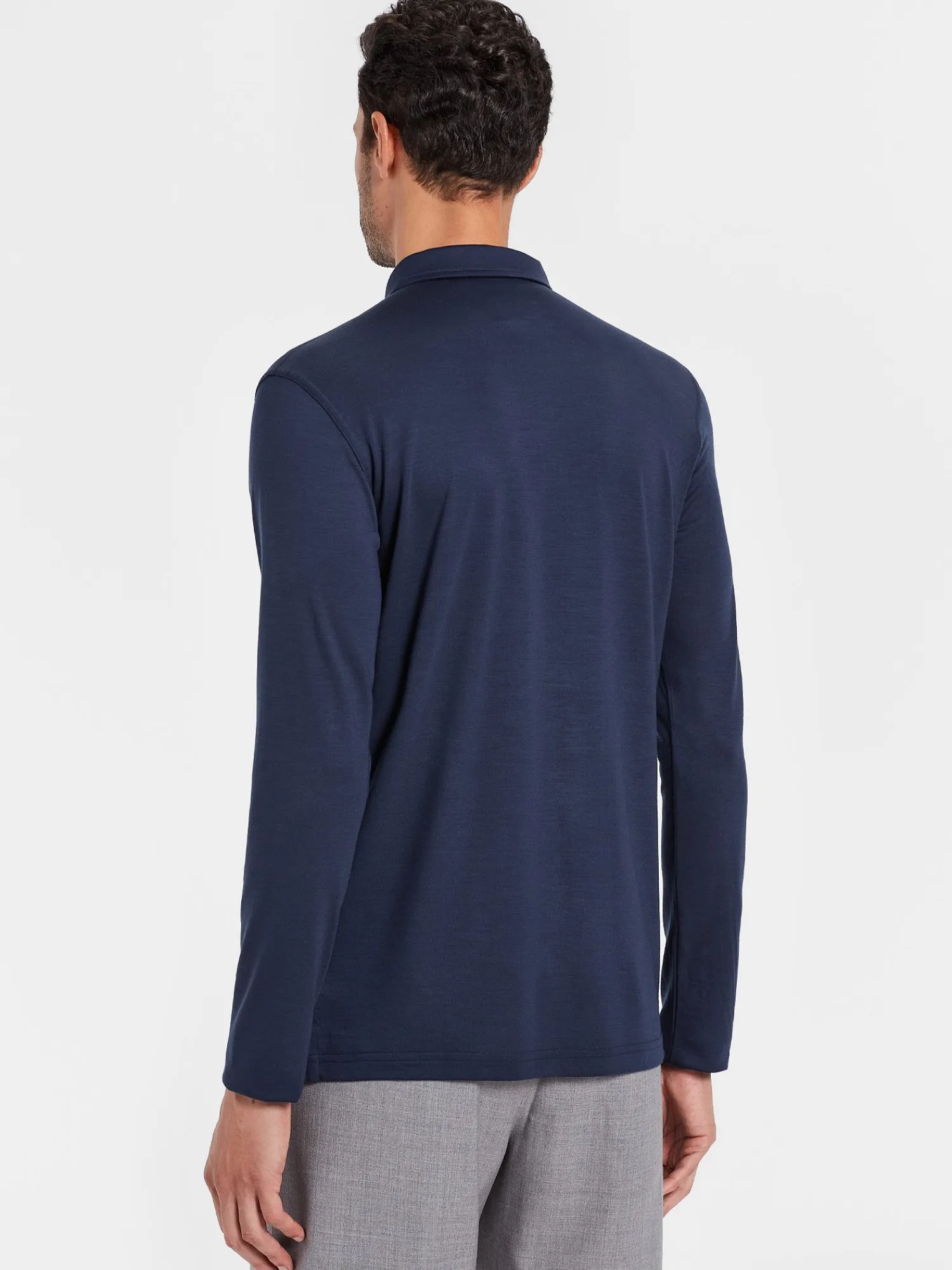 New Rewoolution INDY - polo in merino jersey 190 gr per uomo in colore blu