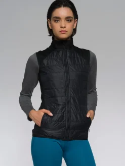Online Rewoolution IRIS - giacca in merino punto roma 280 gr per donna in colore nero