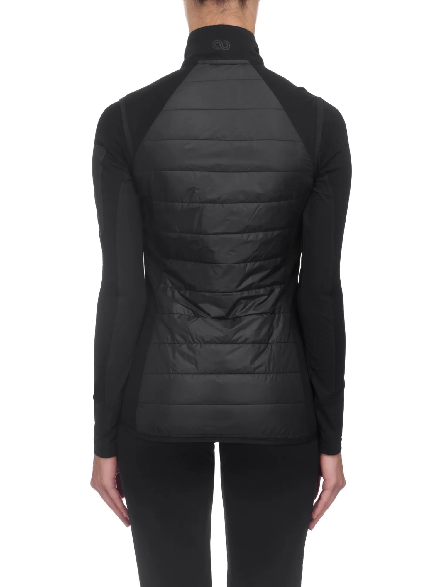 Online Rewoolution IRIS - giacca in merino punto roma 280 gr per donna in colore nero