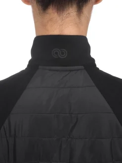 Online Rewoolution IRIS - giacca in merino punto roma 280 gr per donna in colore nero