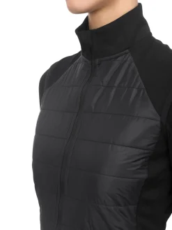 Online Rewoolution IRIS - giacca in merino punto roma 280 gr per donna in colore nero