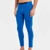 Outlet Rewoolution JOHNNY - leggings in merino jersey 140 gr  per uomo in colore blu