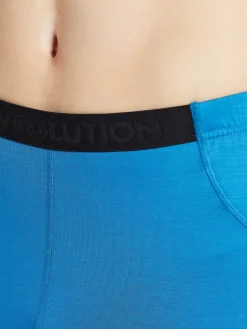Discount Rewoolution JOHNNY - leggings in merino jersey 140 gr  per uomo in colore blu