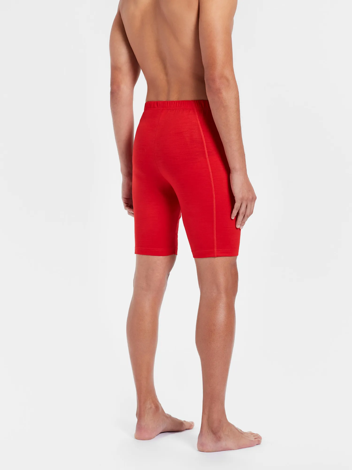 Outlet Rewoolution KEID - leggings in merino jersey 190 gr per uomo in colore rosso