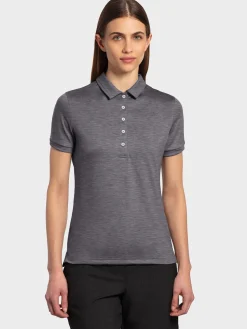 Discount Rewoolution MIRTH - polo in merino jersey 190 gr per donna in colore grigio
