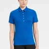 Online Rewoolution MIRTH - polo in merino jersey 190 gr per donna in colore blu