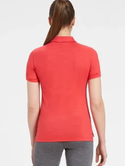 Clearance Rewoolution MIRTH - polo in merino jersey 190 gr per donna in colore rosa