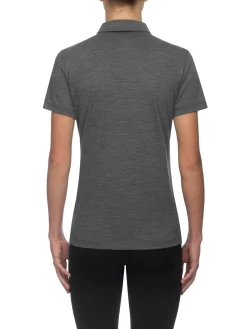 Discount Rewoolution MIRTH - polo in merino jersey 190 gr per donna in colore grigio
