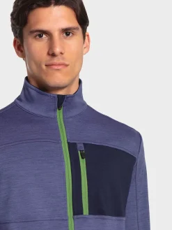 Outlet Rewoolution NAHUEL - felpa 280 gr per uomo in colore blu