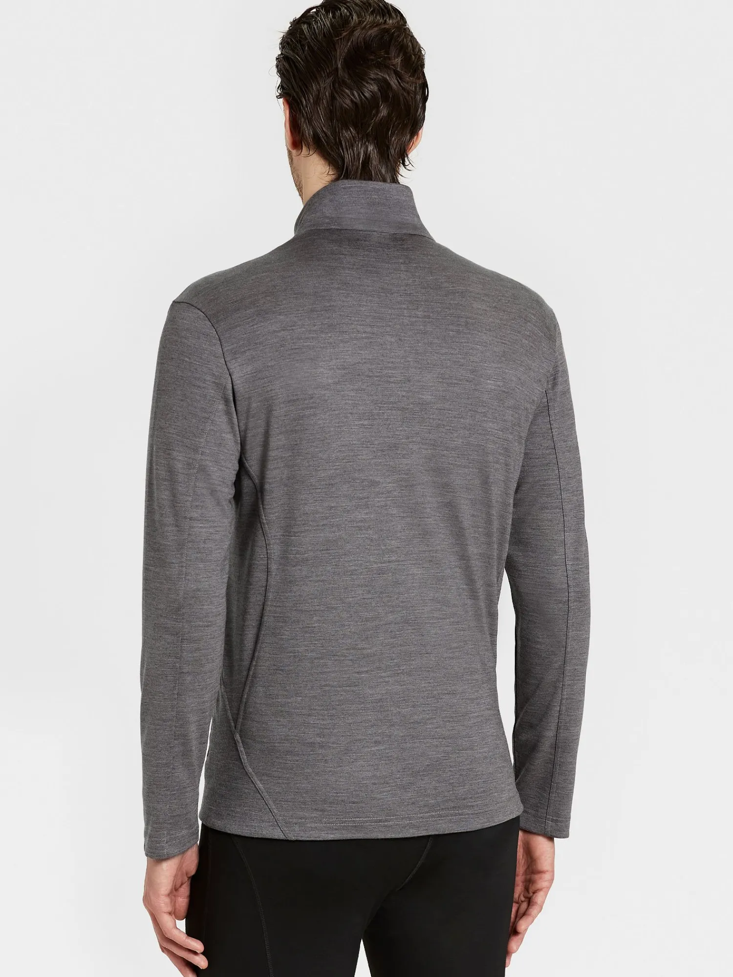 Best Rewoolution NOLLIE - felpa in merino jersey 280 gr per uomo in colore grigio