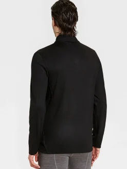 Outlet Rewoolution NOLLIE - felpa in merino jersey 280 gr per uomo in colore nero