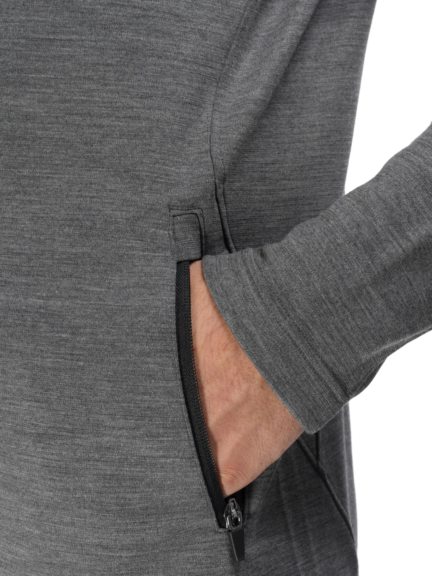 Best Rewoolution NOLLIE - felpa in merino jersey 280 gr per uomo in colore grigio