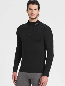 Hot Rewoolution OCELOT - felpa in merino jersey 190 gr per uomo in colore nero