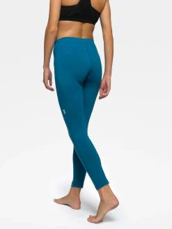 Sale Rewoolution OLYMPIA - leggings in merino jersey 190 gr  per donna in colore blu