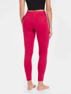 New Rewoolution OLYMPIA - leggings in merino jersey 190 gr  per donna in colore rosso