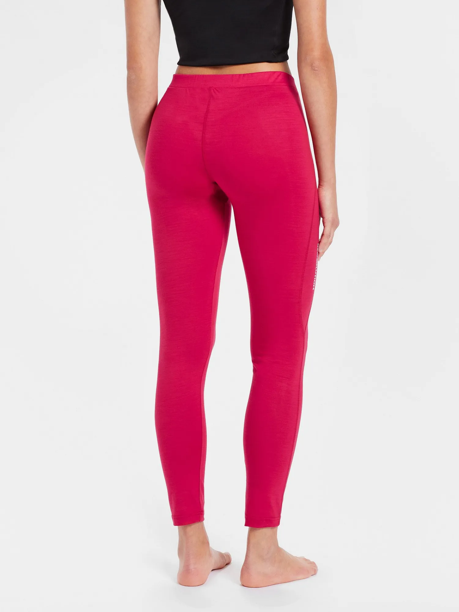 New Rewoolution OLYMPIA - leggings in merino jersey 190 gr per donna in colore rosso