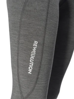 Fashion Rewoolution OLYMPIA - leggings in merino jersey 190 gr  per donna in colore grigio