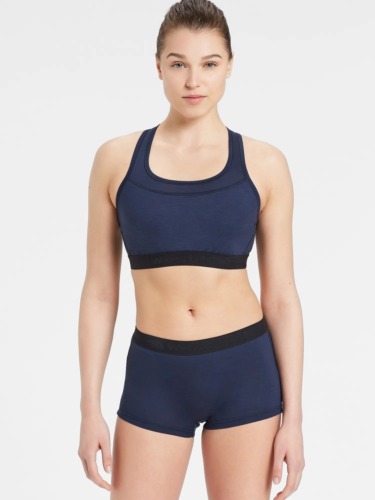 Sale Rewoolution OLYMPIC - intimo in merino jersey 140 gr per donna in colore blu