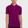 New Rewoolution ORO - polo in merino piquet 210 gr per uomo in colore viola