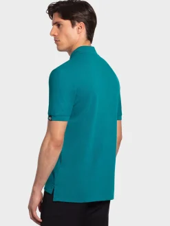 Outlet Rewoolution ORO - polo in merino piquet 210 gr per uomo in colore verde