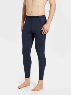 Online Rewoolution PEAK - leggings in merino jersey 190 gr  per uomo in colore blu