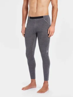 Discount Rewoolution PEAK - leggings in merino jersey 190 gr per uomo in colore grigio