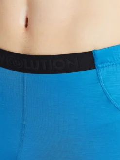 Discount Rewoolution PEAK - leggings in merino jersey 190 gr  per uomo in colore blu