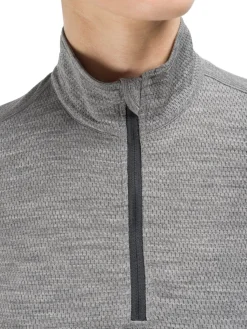 Online Rewoolution POLLUX - felpa in merino mesh 180 gr per donna in colore grigio