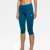 Online Rewoolution RACE - leggings in merino jersey 190 gr per donna in colore blu
