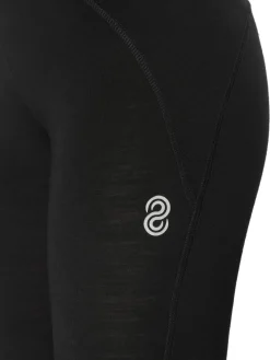 Best Rewoolution RACE - leggings in merino jersey 190 gr per donna in colore nero