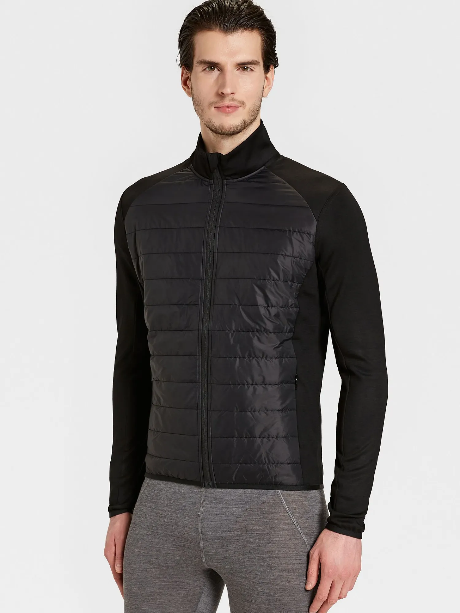 Online Rewoolution RAS - felpa in merino punto roma 280 gr per uomo in colore nero