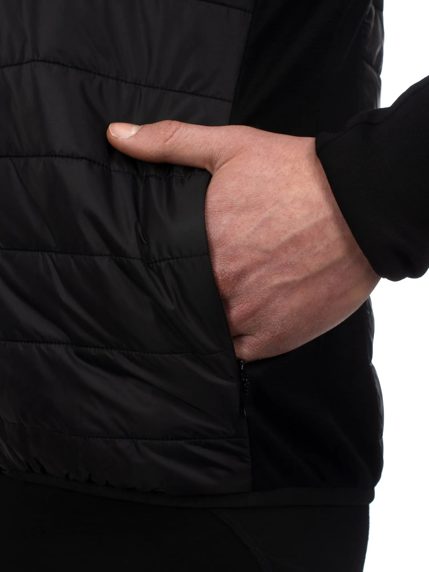 Online Rewoolution RAS - felpa in merino punto roma 280 gr per uomo in colore nero