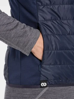 Hot Rewoolution RIGEL - giacca in merino punto roma 280 gr per uomo in colore blu