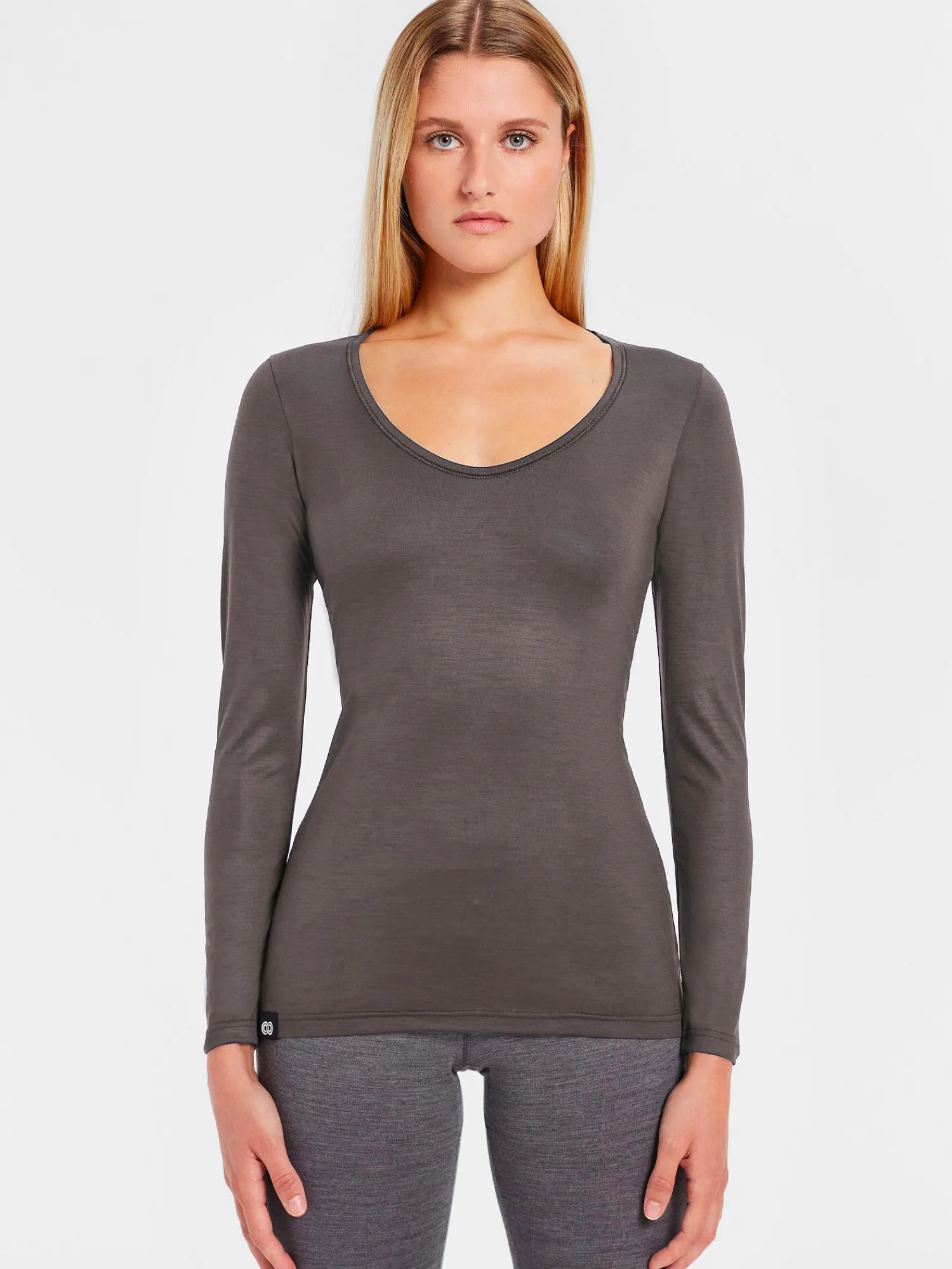 Best Rewoolution ROXBY - t-shirt in merino jersey 140 gr per donna in colore marrone