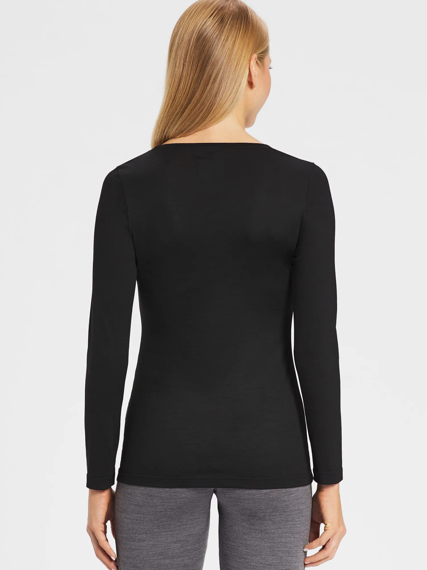 Discount Rewoolution ROXBY - t-shirt in merino jersey 140 gr per donna in colore nero
