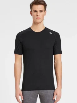 Outlet Rewoolution SCOUT - t-shirt in merino jersey 190 gr per uomo in colore nero