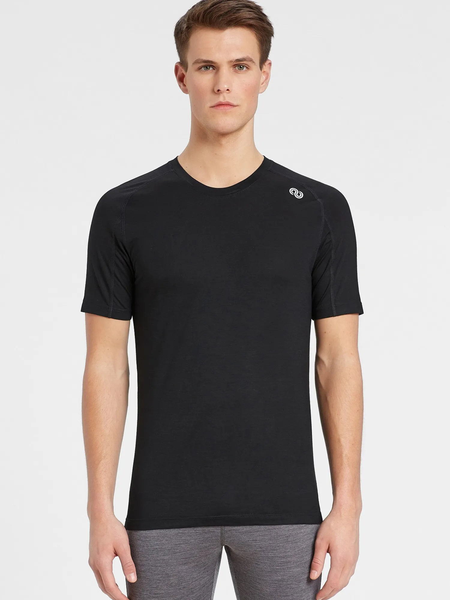 Outlet Rewoolution SCOUT - t-shirt in merino jersey 190 gr per uomo in colore nero