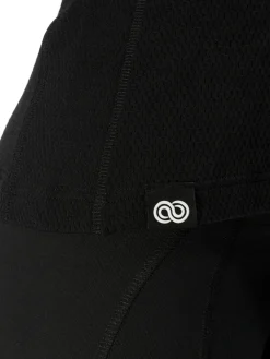 Best Rewoolution SKIN - t-shirt in merino mesh 180 gr per donna in colore nero