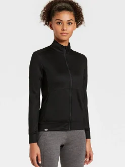 Clearance Rewoolution SNUG - felpa in merino jersey 280 gr per donna in colore nero