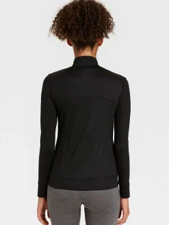 Clearance Rewoolution SNUG - felpa in merino jersey 280 gr per donna in colore nero