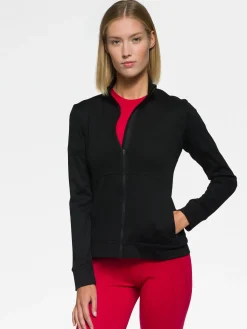 Clearance Rewoolution SNUG - felpa in merino jersey 280 gr per donna in colore nero