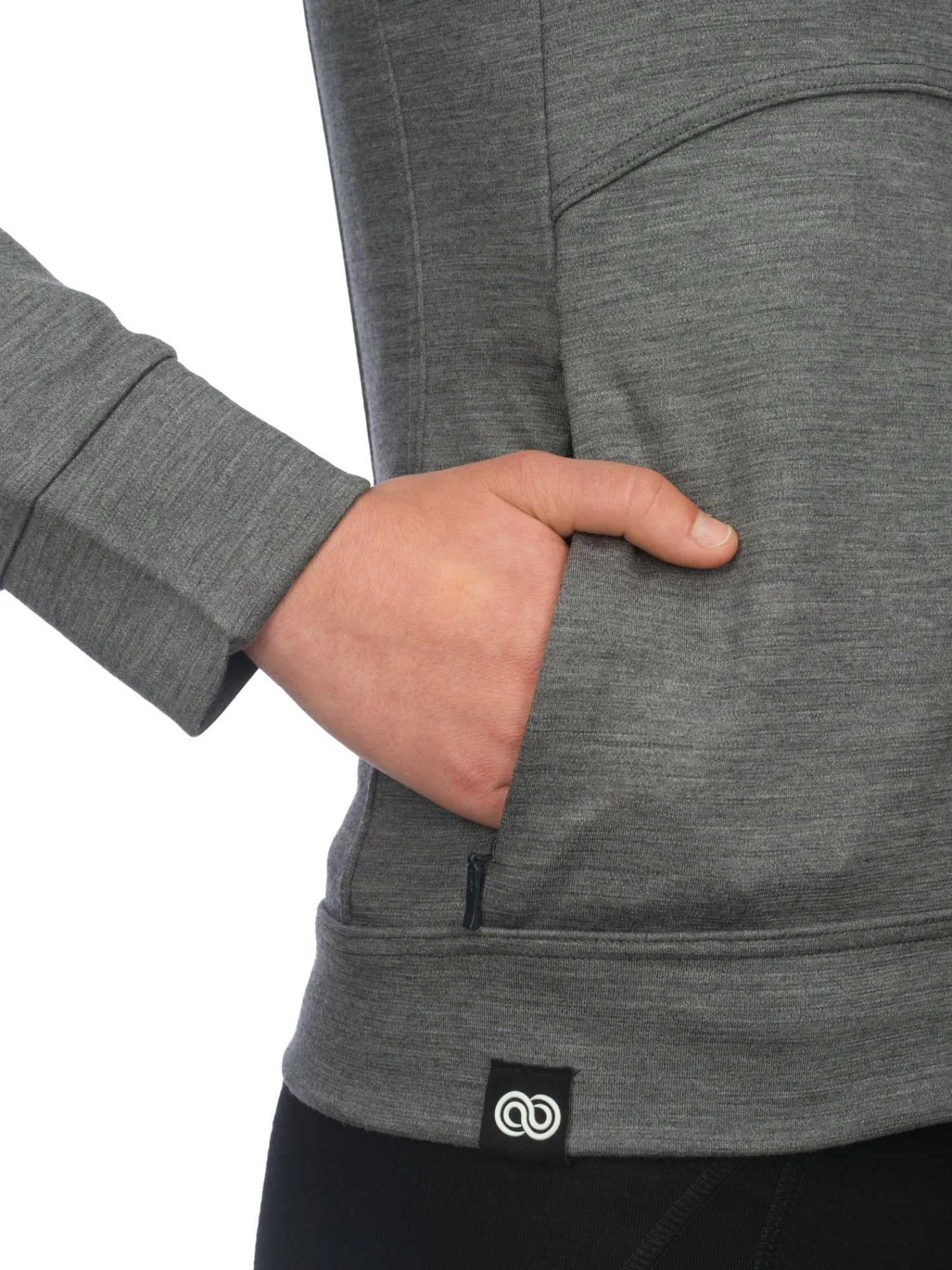 Hot Rewoolution SNUG - felpa in merino jersey 280 gr per donna in colore grigio