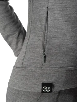 Hot Rewoolution SNUG - felpa in merino jersey 280 gr per donna in colore grigio