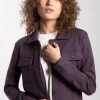 New Rewoolution TEICHELMANN - polo 280 gr per donna in colore viola